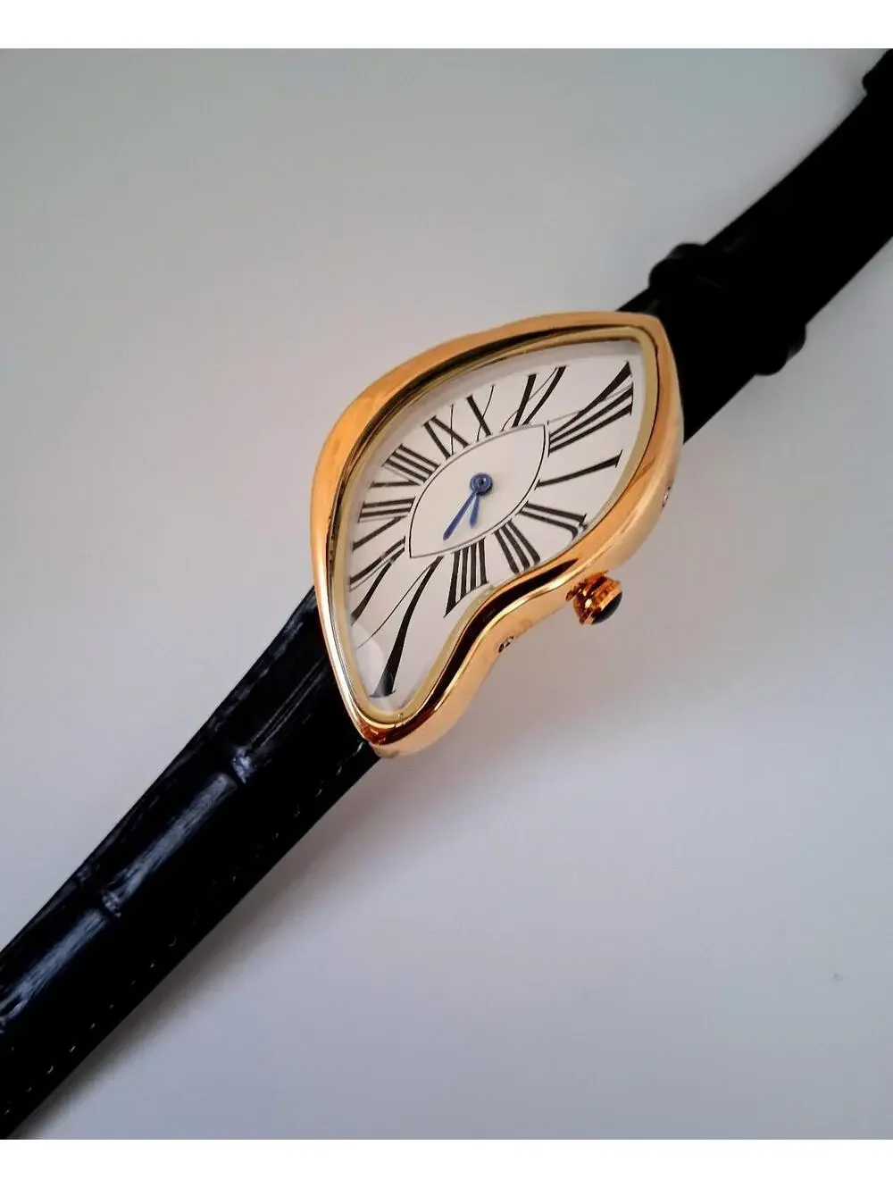 New Women's Abstract 'Crash Melt' Leather Fashion Watch‎
